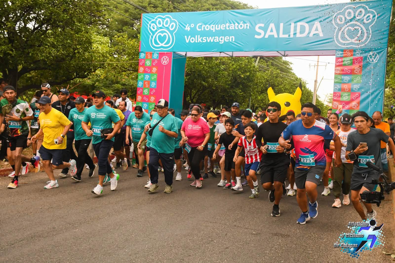 Croquetatón 2026 reúne a cientos de corredores y mascotas en Chiapas