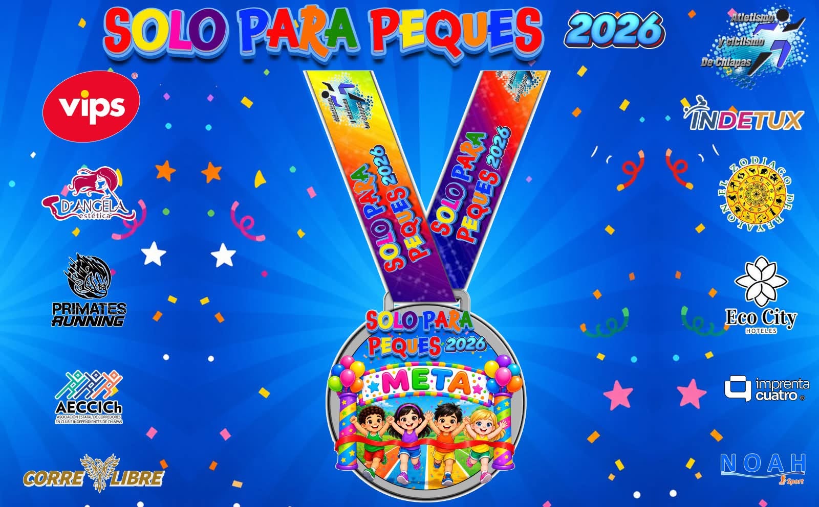 Presentan la carrera infantil “Solo Para Peques 2026” en Tuxtla Gutiérrez