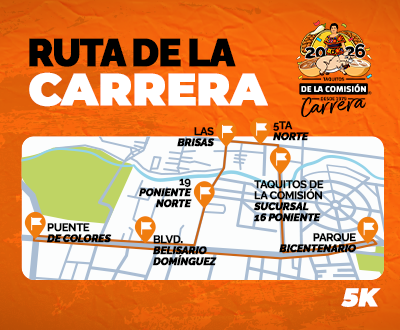 Banner carrera Taquitos de la Comisión 2026